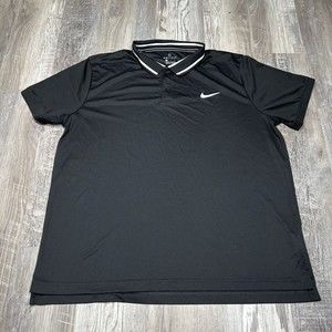 Nike Black Polo with White Swoosh